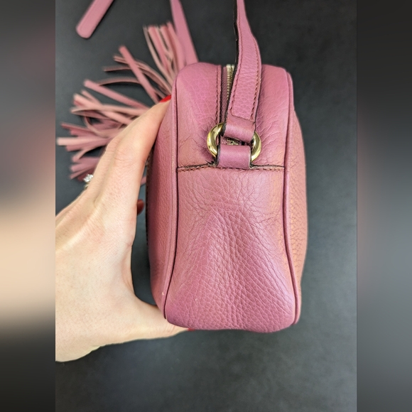 Gucci Pink Soho Disco Crossbody Bag Leather Small - Picture 6 of 16